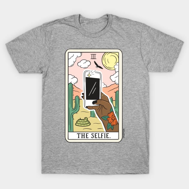 SELFIE READING (DARK) T-Shirt by sagepizza